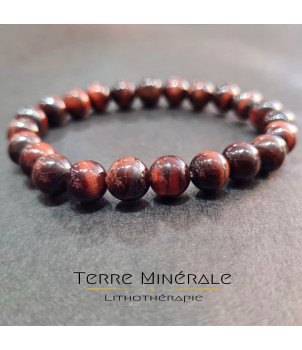 Bracelet Oeil De Taureau A Boule 8 mm